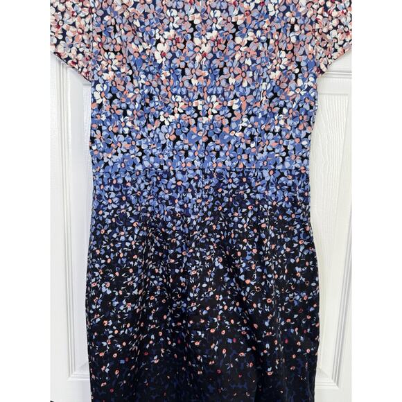 Talbots Floral Ombre Sheath Career Dress Size 6 - Picture 4 of 8